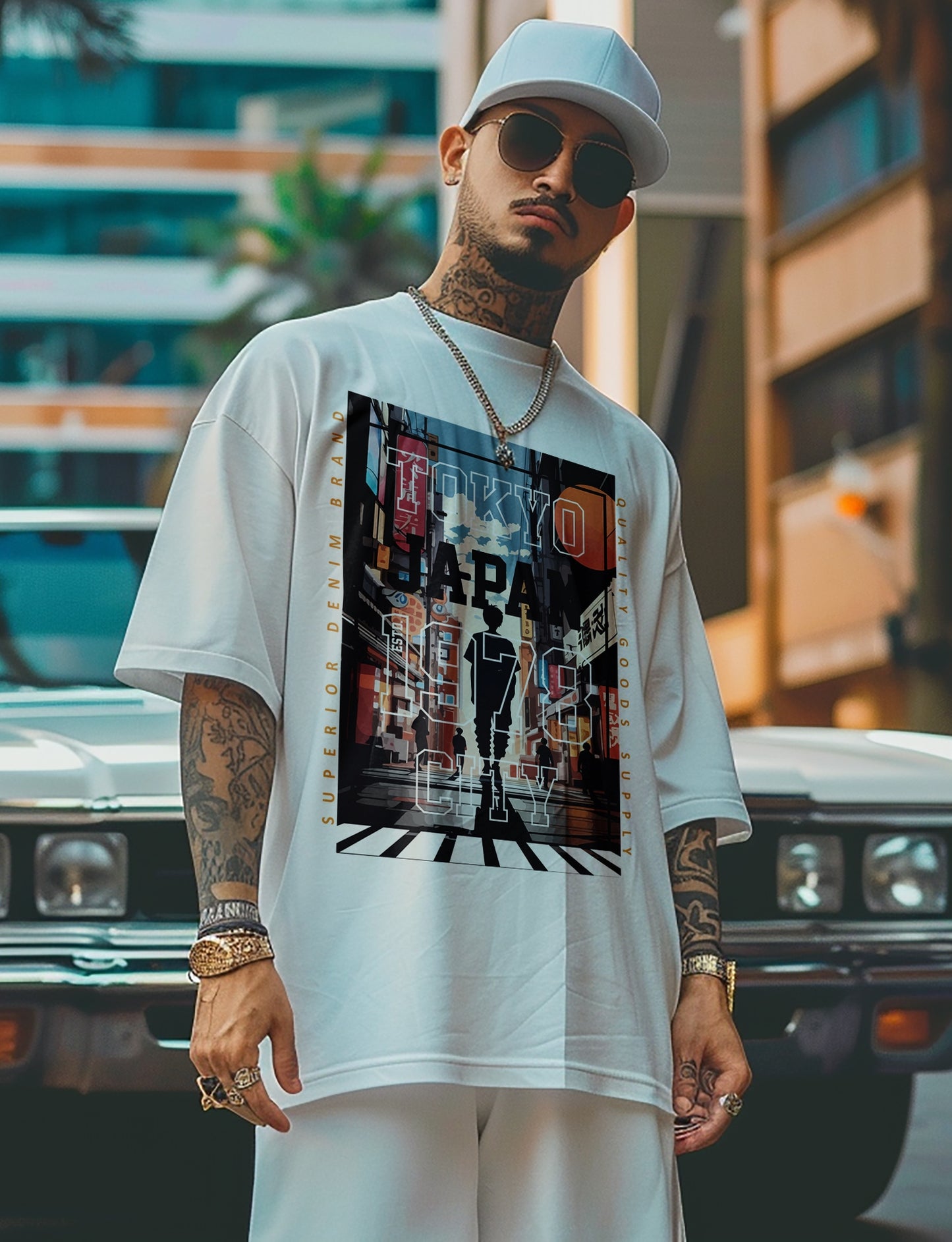 Mens Printed Oversize Tshirt