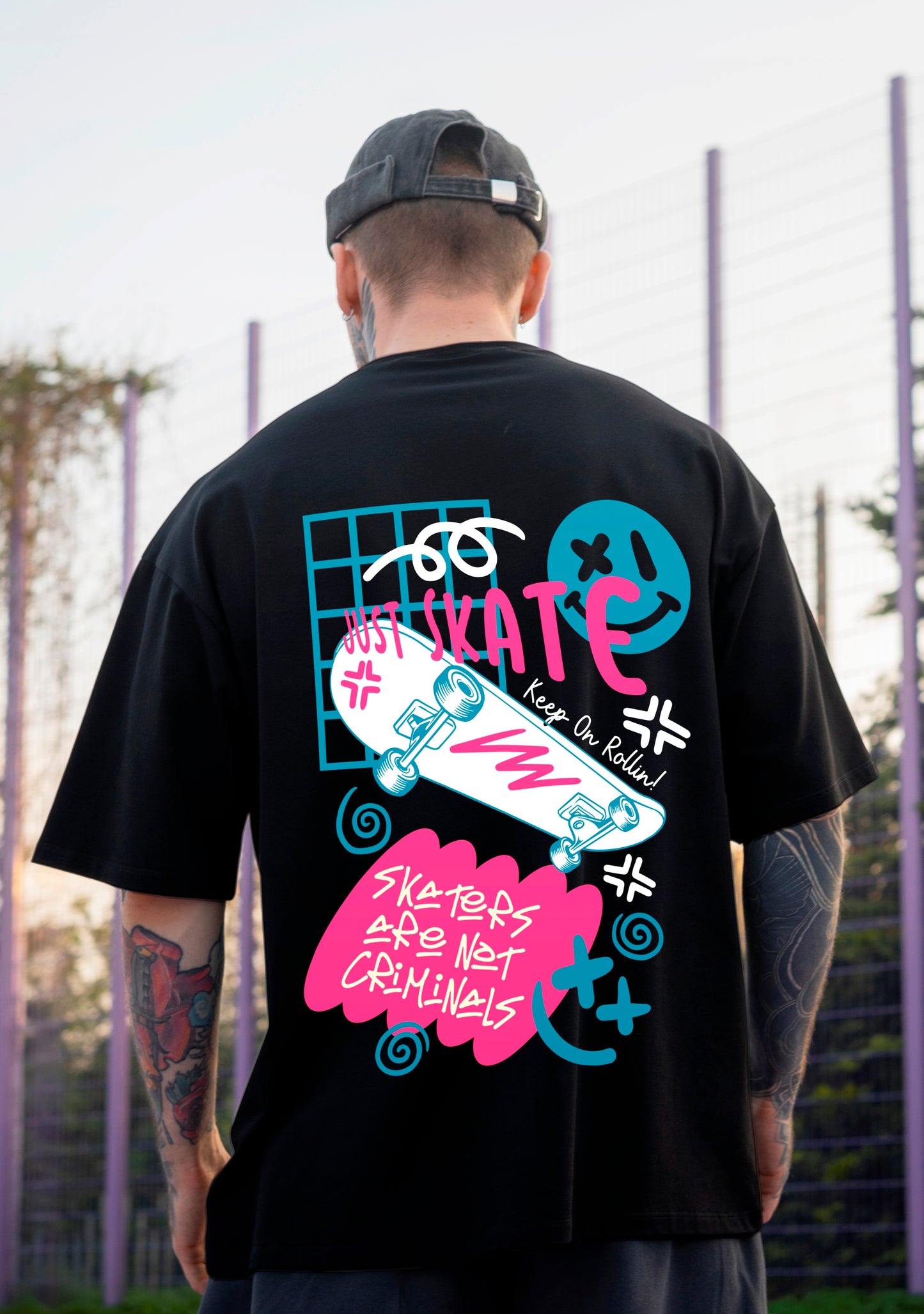 Mens Just Skate OverSize T-Shirts