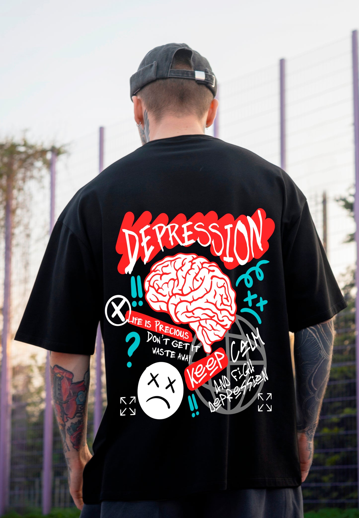 Mens Depression OverSize T-Shirts