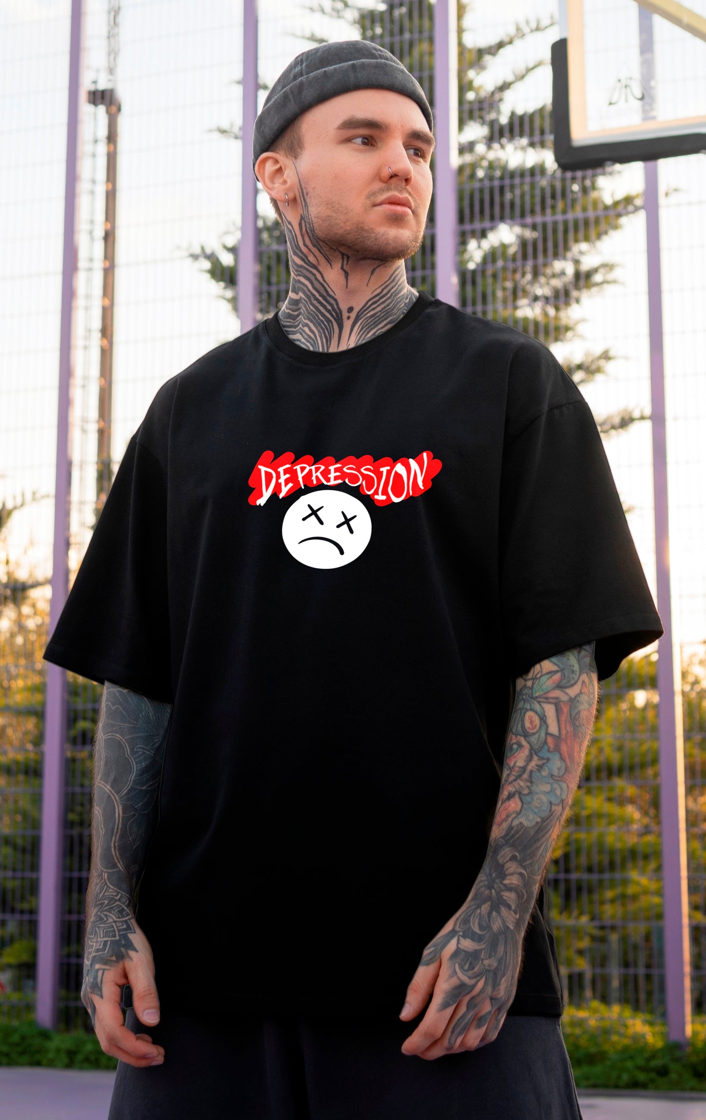 Mens Depression OverSize T-Shirts