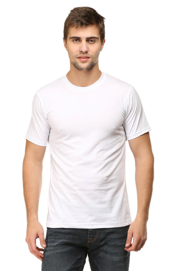 CrayLyf Mens Solid Roundneck T-Shirts