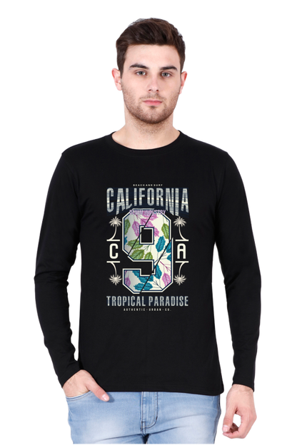 Mens Graphic Printed Full Sleeves Classic T-Shirt