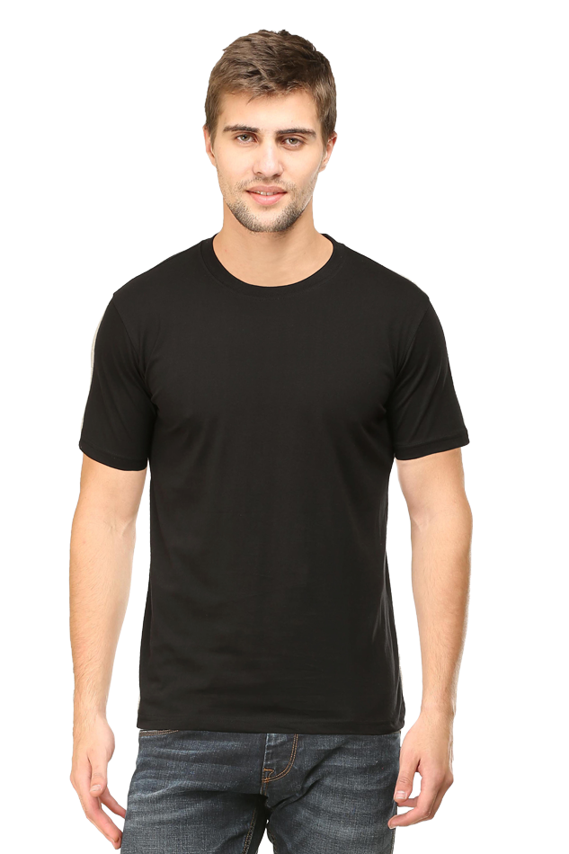 CrayLyf Mens Solid Roundneck T-Shirts