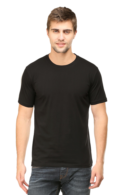 CrayLyf Mens Solid Roundneck T-Shirts