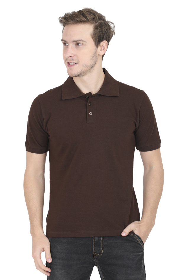 CrayLyf Mens Half Polos Solid T-shirt