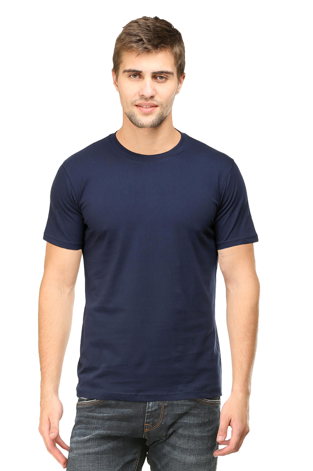 CrayLyf Mens Solid Roundneck T-Shirts