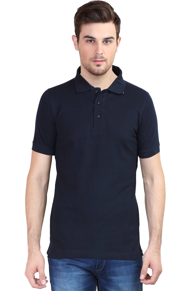 CrayLyf Mens Half Polos Solid T-shirt