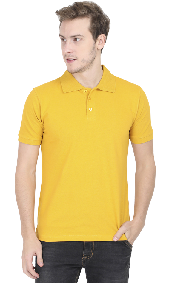 CrayLyf Mens Half Polos Solid T-shirt